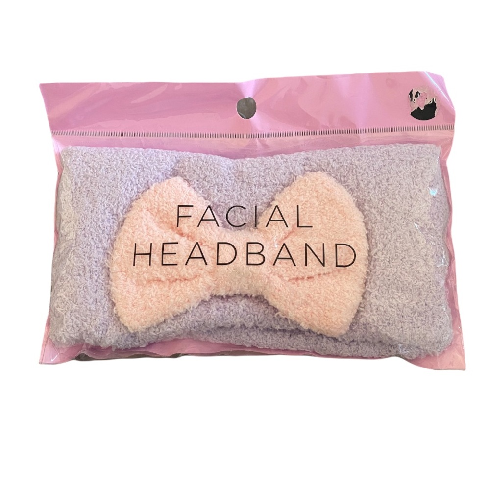 Purple and Pink Facial Headband